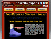 Tablet Screenshot of foothuggers.com